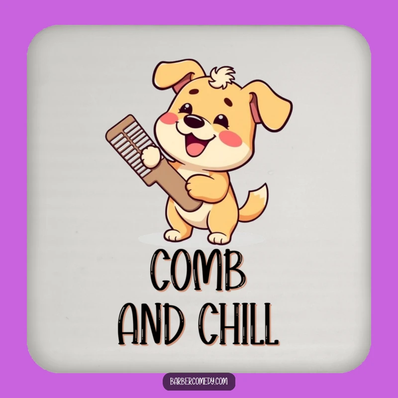 Funny Dog Grooming Coasters: Protect Surfaces with Wagging Smiles, Funny Gift Set